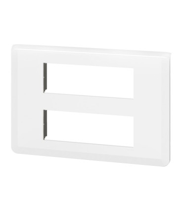 Plaque de finition Mosaic pour 2x6 modules blanc