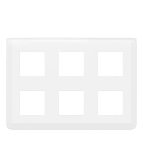 Plaque de finition Mosaic pour 2x3x2 modules blanc