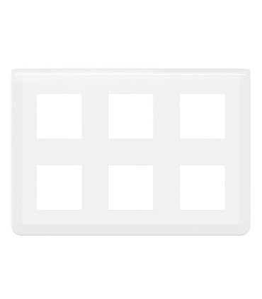 Plaque de finition Mosaic pour 2x3x2 modules blanc