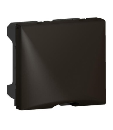 Sortie de câbles Mosaic 2 modules avec serre-câbles noir mat