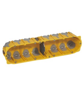 Boîte multipostes Prog. Ecobatibox - 4 postes - 8/10 modules - prof. 50 mm