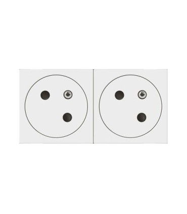 Prise 2P+T surface Mosaic link 16A blanc