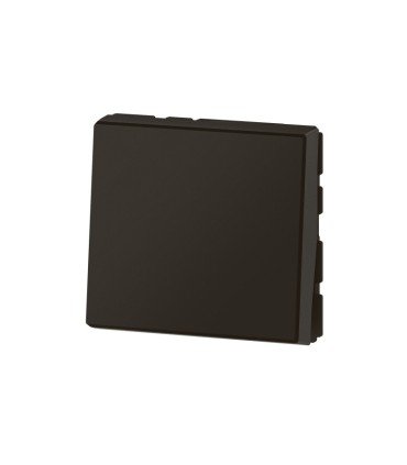 Interrupteur ou va-et-vient 10AX Mosaic Easy-Led 2 modules noir mat