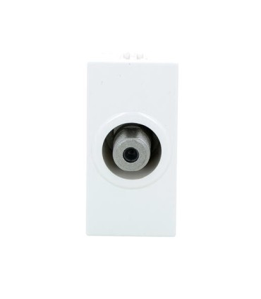 Prise télévision type F Mosaic 1 module blanc