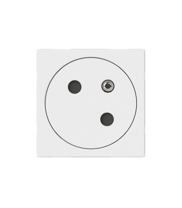 Prise 2P+T Mosaic link surface blanc