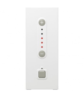 Interrupteur variateur  Mosaic 3 fils 1000W avec neutre pour boîte d'encastrement 2 postes blanc