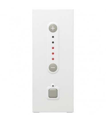 Interrupteur variateur  Mosaic 3 fils 1000W avec neutre pour boîte d'encastrement 2 postes blanc