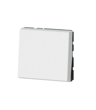 Interrupteur ou va-et-vient 10AX 250V~ Mosaic Easy-Led 2 modules blanc