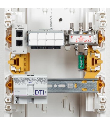 Coffret de communication full média coaxial RJ 45 T4 à T6