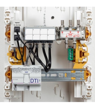 Coffret de communication full média coaxial RJ 45 T4 à T6