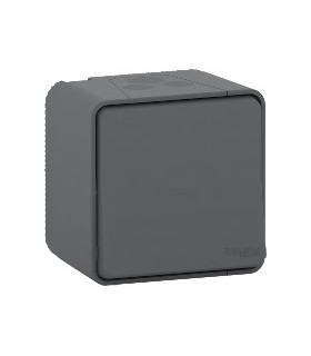 Interrupteur va et vient Mureva Styl saillie Gris