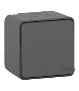 Bouton poussoir saillie Mureva Styl gris