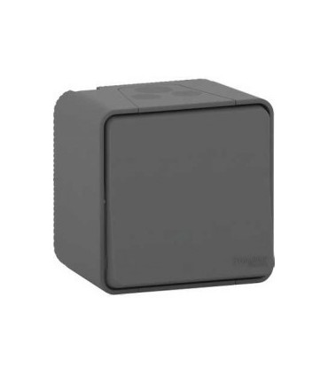 Bouton poussoir saillie Mureva Styl gris