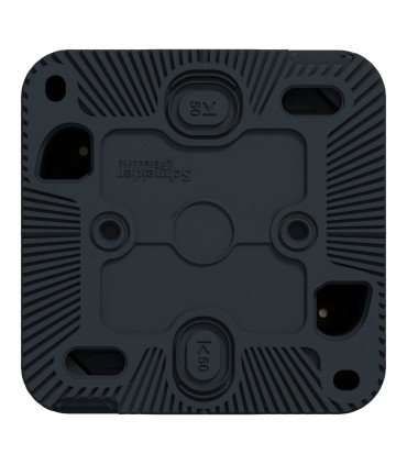 Bouton poussoir saillie Mureva Styl gris