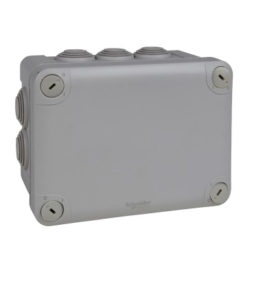 Boite Dérivation étanche Mureva Box 150X105X80 à 10 Entrées gris