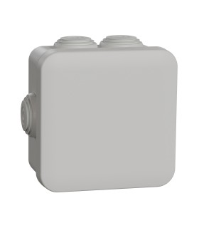 Boite Dérivation étanche Mureva Box 80X80X45 à 7 entrées - Gris