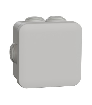 Boite Dérivation étanche Mureva Box 80X80X45 à 7 entrées - Gris