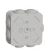 Boite Dérivation étanche Mureva Box 80X80X45 à 7 entrées - Gris