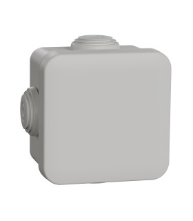 Boite dérivation Mureva Box étanche 65X65X45 à 4 entrées - Gris