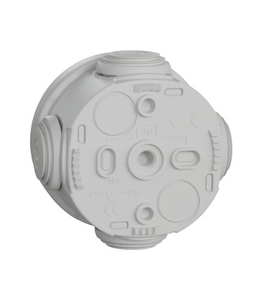 Boite Dérivation Mureva Box étanche Ø 60 à 4 entrées - Gris