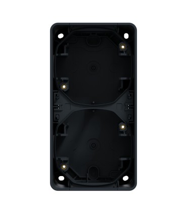 Boîte Mureva Styl 2 postes verticaux saillie gris