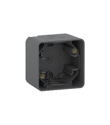 Boîte 1 poste saillie Mureva Styl GRIS