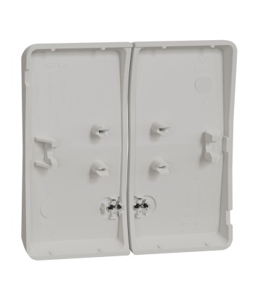 Double enjoliveur lumineux Mureva Styl blanc