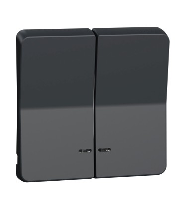 Double enjoliveur lumineux Mureva Styl gris