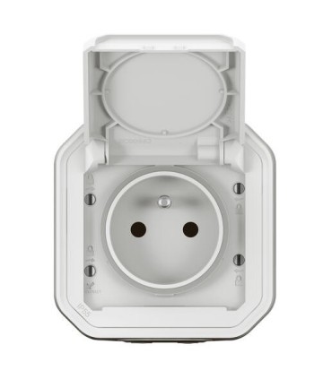 Prise de courant 2P+T Plexo composable blanc / Legrand