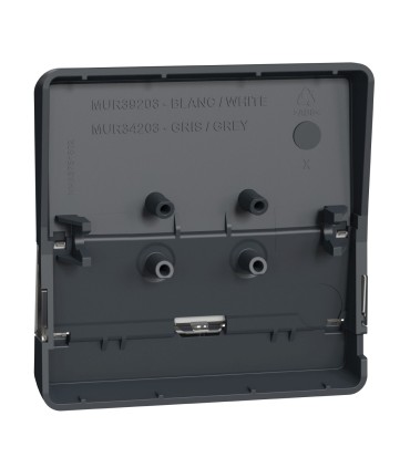 Enjoliveur porte-étiquette lumineux Mureva Styl gris