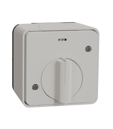 Interrupteur temporisé LED saillie Mureva Styl blanc