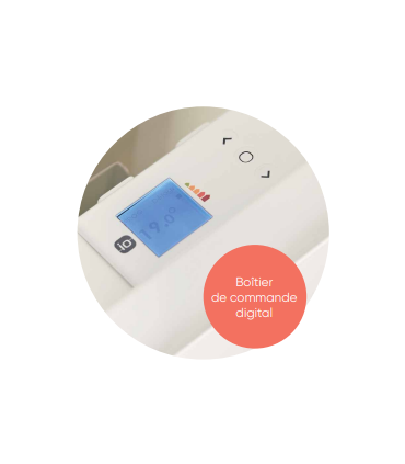 Radiateur connecté Nirvana Néo horizontal 750W blanc / Atlantic