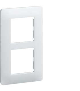 Plaque 2 postes Essensya entraxe 57mm  Blanc