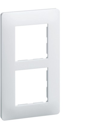 Plaque 2 postes Essensya entraxe 57mm  Blanc