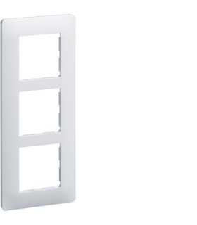 Plaque 3 postes Essensya entraxe 57mm  Blanc