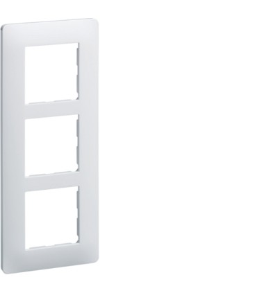Plaque 3 postes Essensya entraxe 57mm  Blanc