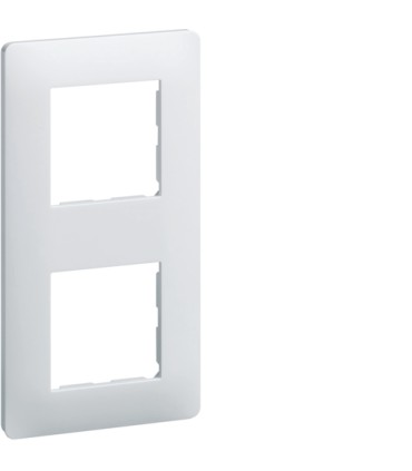 Plaque 2 postes Essensya entraxe 71mm Blanc