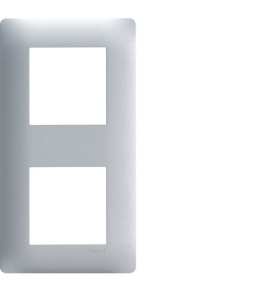 Plaque essensya 2 postes entraxe 57mm Titane