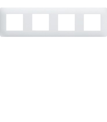 Plaque 4 postes Essensya entraxe 71mm Blanc