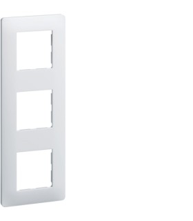 Plaque 3 postes  Essensya entraxe 71mm Blanc