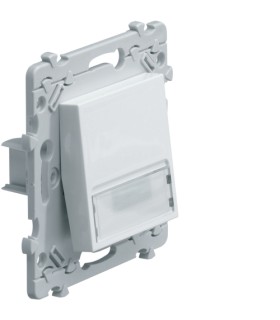 Poussoir porte-étiquette 1O+1F Essensya blanc