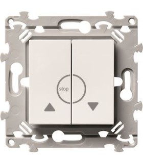 Double poussoir volet roulant Essensya blanc