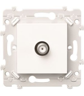 Prise TV type F Essensya blanc