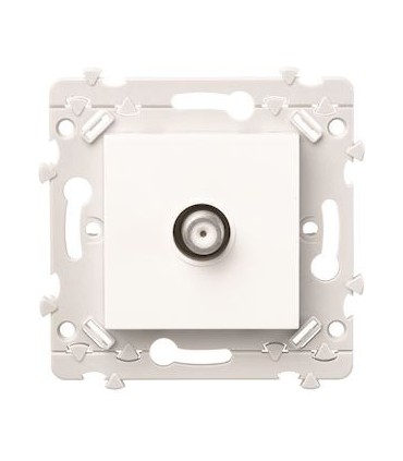 Prise TV type F Essensya blanc