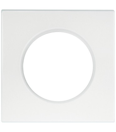 Plaque de finition 1 poste Square Blanc