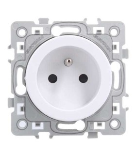 Prise 2P+T 16A Square Blanc
