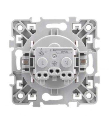 Prise 2P+T 16A Square Blanc
