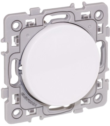 Poussoir 10A Square Blanc