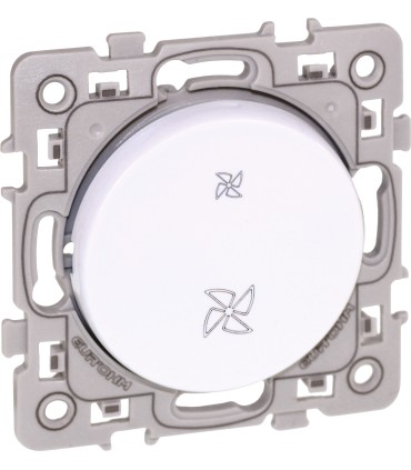 Commande VMC 2 vitesses Square Blanc