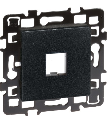 Cadre support RJ45 Anthracite Eur'ohm
